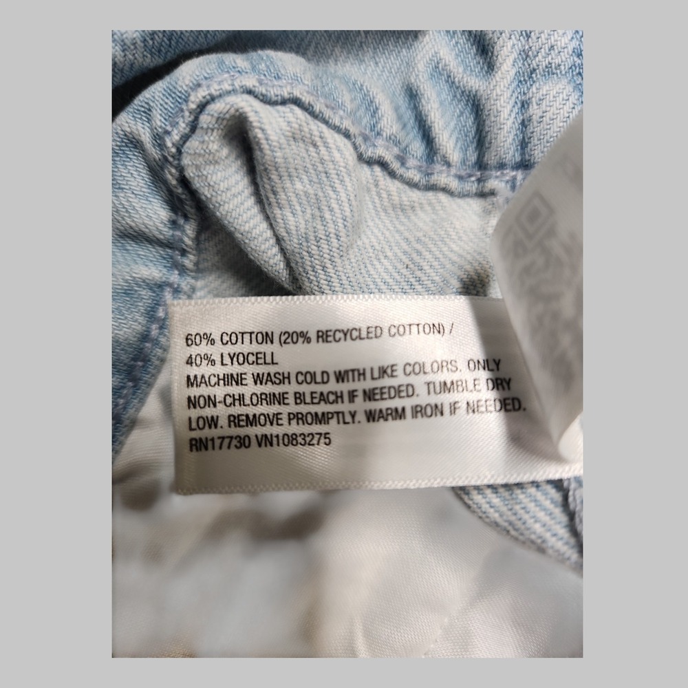 NWT Universal Thread Light Wash Cropped Two Way Trouser Wide Leg Jeans Size 16R - Picture 5 of 6